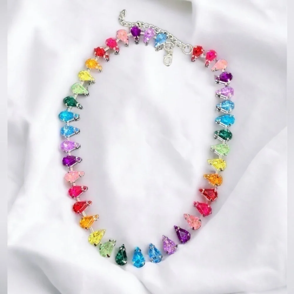 Rainbow‎ Stone Choker 🦕